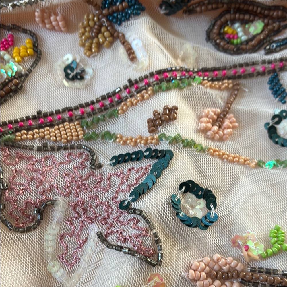 Zara’s Embellished Beaded Crop Top size L - Picture 4 of 4